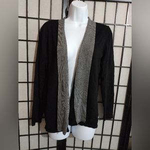 RED Black and Gray Cardigan sz L